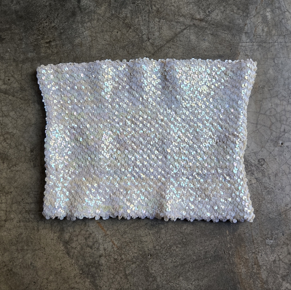 🎈sale! Vintage 80s Sequin Tube Top xs s